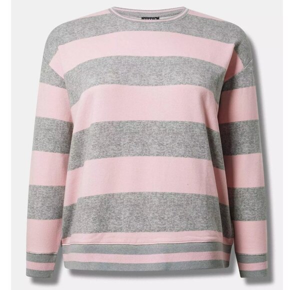 Torrid Drop Shoulder Crew Sweatshirt Size 2 - Picture 1 of 13